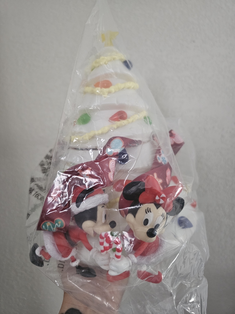 Disneyland Minnie & Mickey Holiday Tree Popcorn Bucket